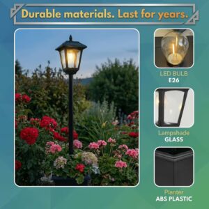 Lot de 2 Lampadaire pour jardin automatique – Image 2